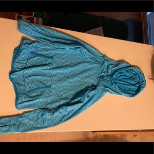 Blue workout hoodie